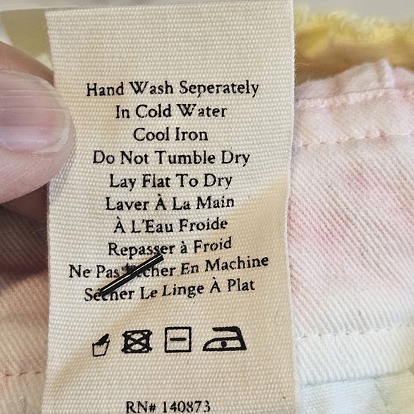 NWT LOVESHACKFANCY Paca Rainbow Jumpsuit Radial Pastel Tie Dye Size 8 - Picture 12 of 12